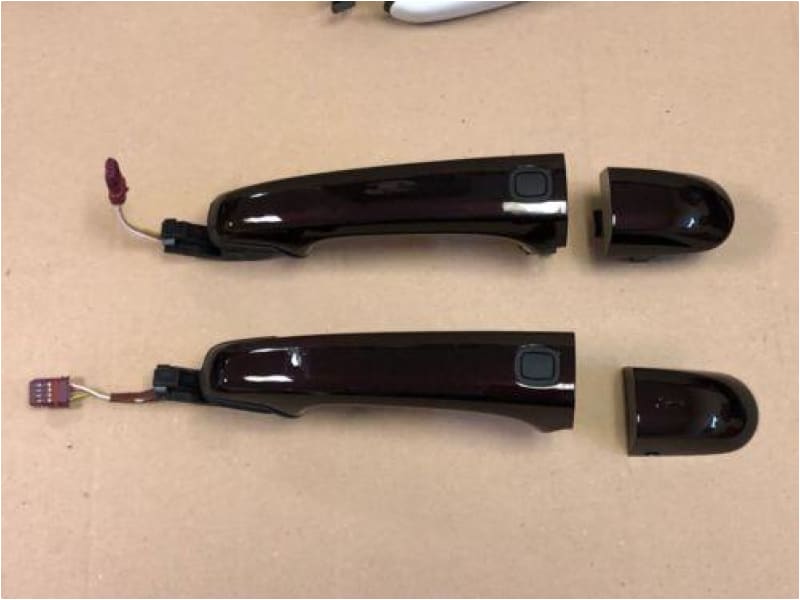 Genuine Jaguar XF Door Handle 2009 to 2015 pair Red C2Z3509XXX 8X2322400ABW Jaguar