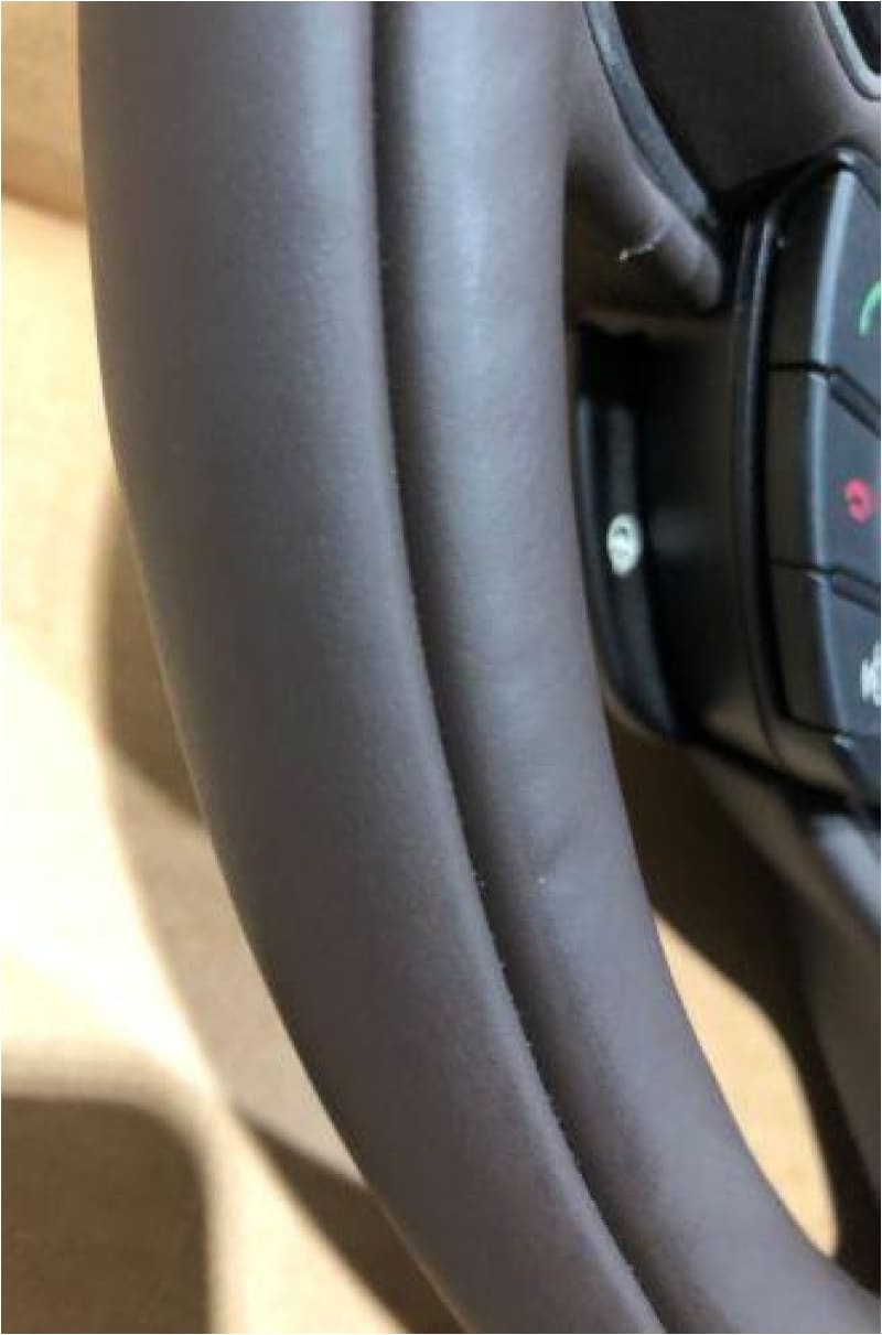 Genuine Jaguar XJ Leather Steering Wheel Brown Heated paddle shift Cruise Voice Jaguar