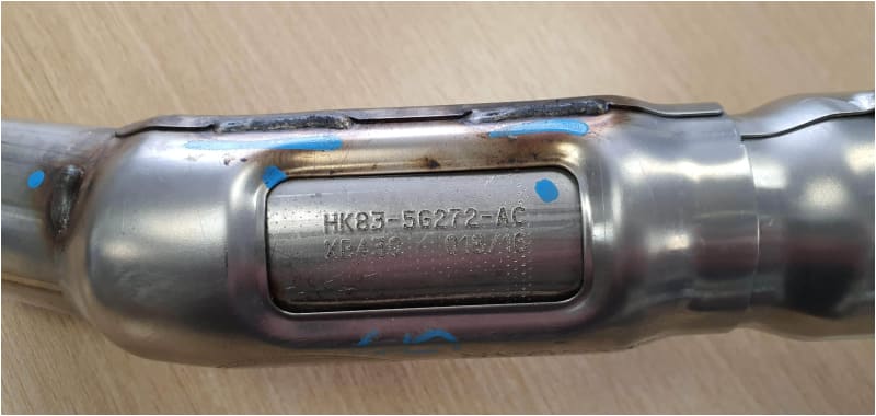 Jaguar F Pace Exhaust Pipe Front 3.0 Diesel T4A3248 HK835G272AC Norfolk Prestige Car Parts UK Ltd