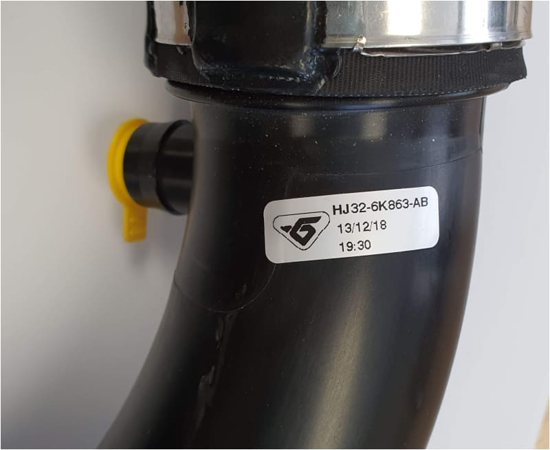 Range Rover Evoque Intercooler Outlet Hose 2.0 Petrol LR094069 HJ326K863AB Norfolk Prestige Car Parts UK Ltd