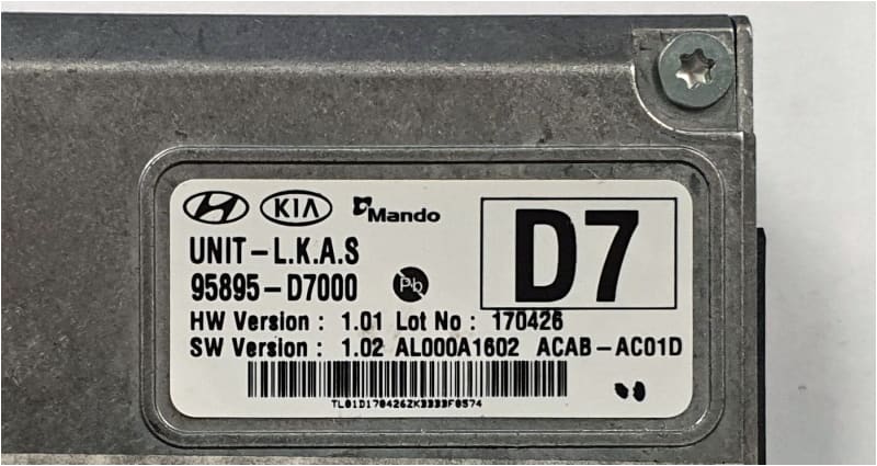 Hyundai Tucson Forward Camera Module Lane Assist 95895 D7000 OEM Hyundai