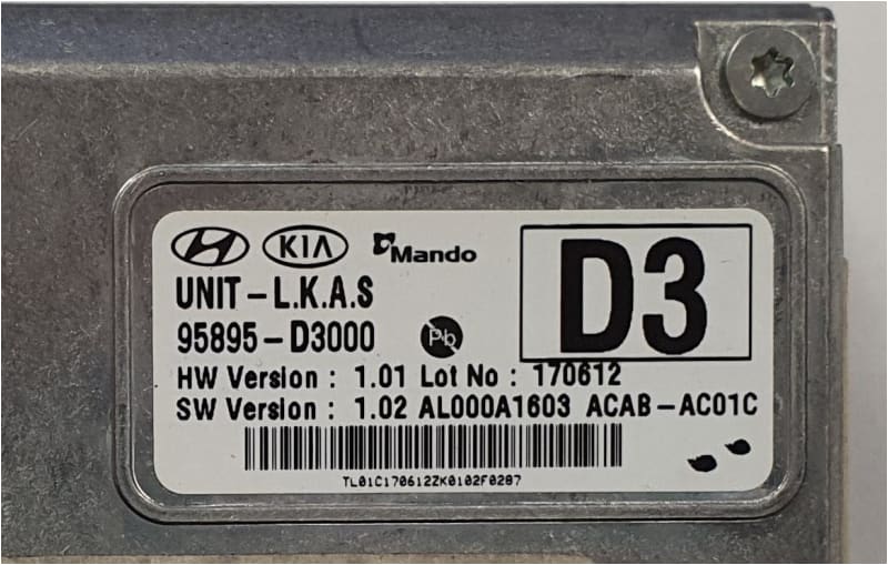 Hyundai Tucson Camera Module Emergency Brake Lane Assist 95895 D3000 OEM Hyundai