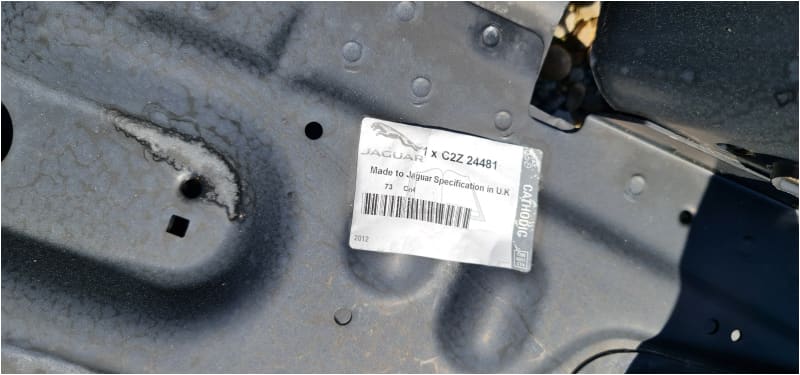 Genuine Jaguar XF Crushtube Valance panel LH Front AWD 2009-15 C2Z24481 Jaguar Land Rover