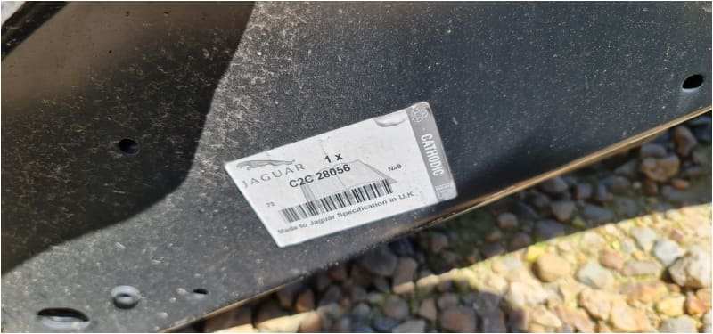 Genuine Jaguar XJ Crushtube Valance panel LH Front 2003-09 C2C28056 Jaguar Land Rover