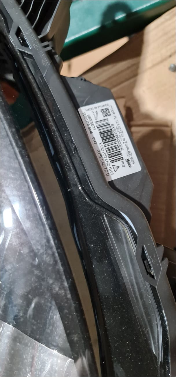 Jaguar F Type Headlights EU Left Hand Drive HID Chrome Bezel Norfolk Prestige Car Parts UK Ltd