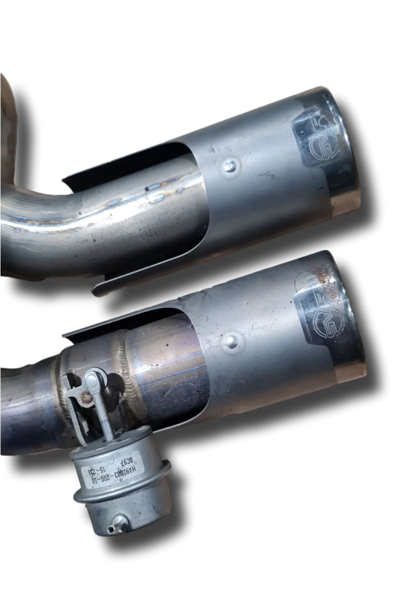 Genuine Jaguar F Type SVR Exhaust Mufflers Active Pair T2R21027 T2R21026 Jaguar OEM