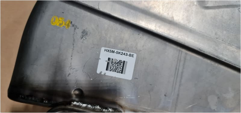 Genuine Jaguar F Type SVR Exhaust Muffler Active Left Side T2R21026 HX5M5K243B Jaguar OEM