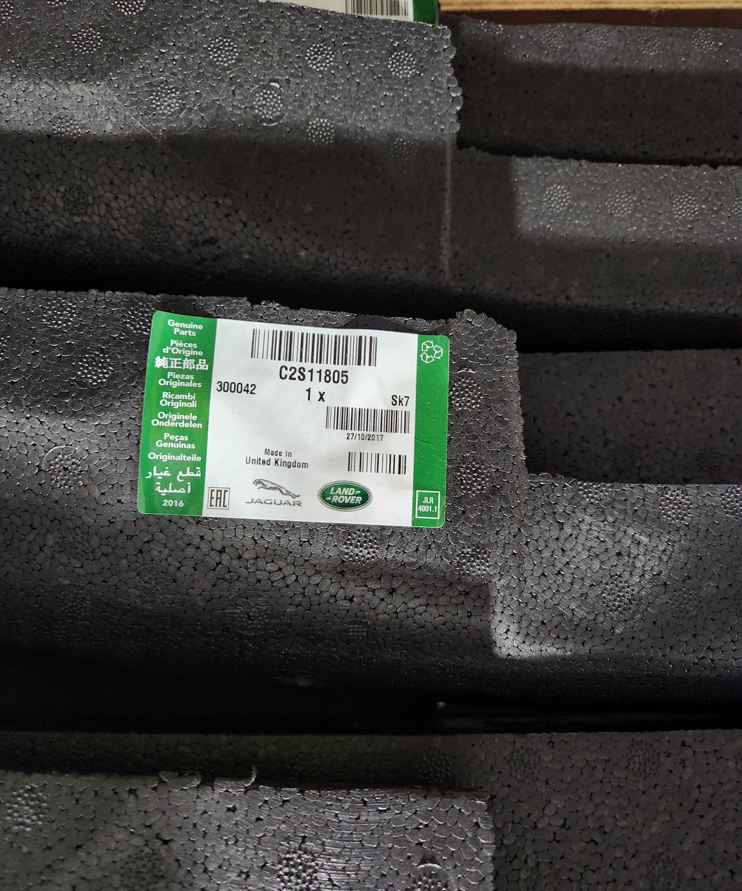 Jaguar X Type Front Bumper Foam Insert 2001-10 C2S11805 1X4317E898Aa