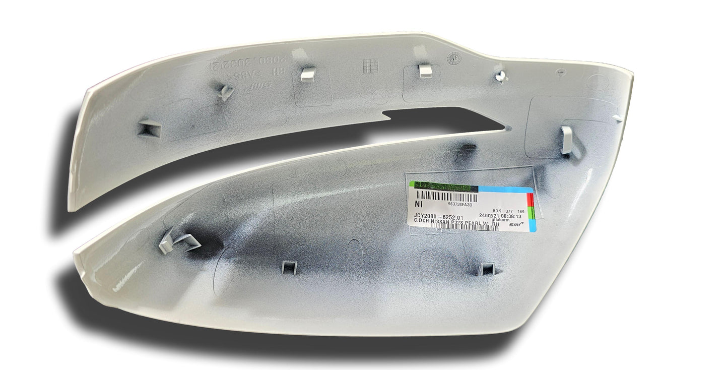 New Nissan Qashqai Door Mirror Cover Right Side Pearl White 963734Ea3D 2016-20