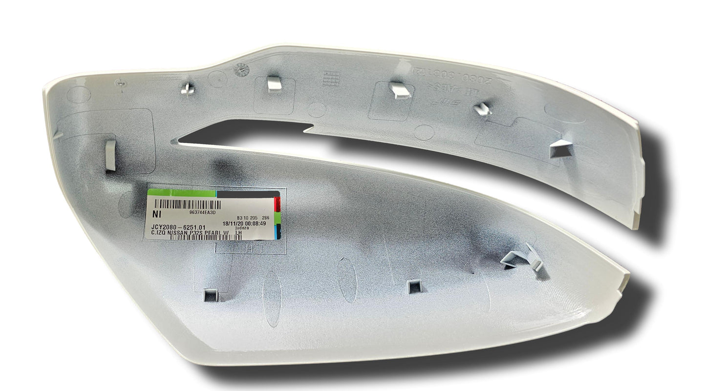New Nissan Qashqai Door Mirror Cover Left Side Pearl White 963744Ea3D 2016-20