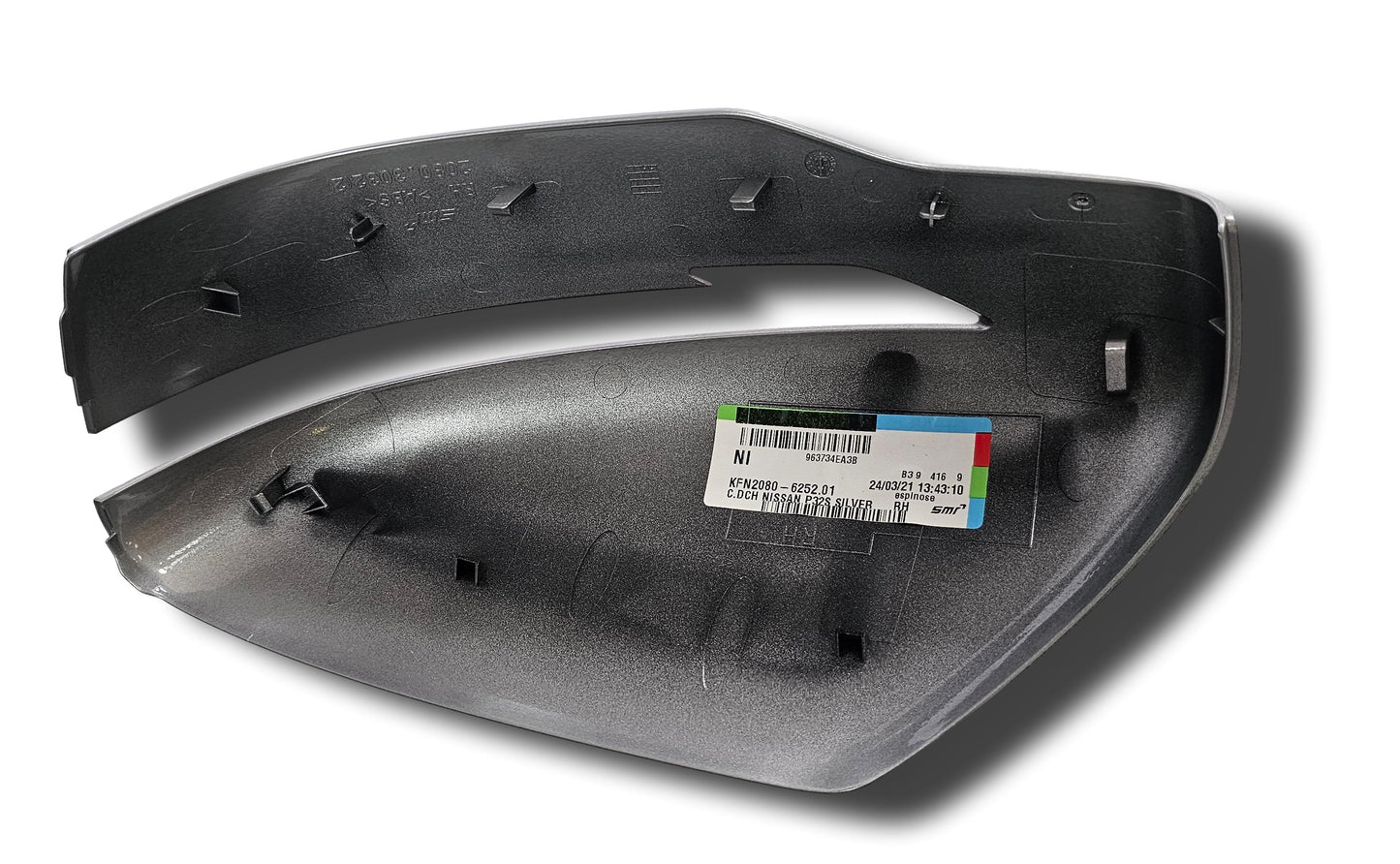 New Nissan Qashqai Door Mirror Cover Right Side Silver 963734Ea3B 2016-20