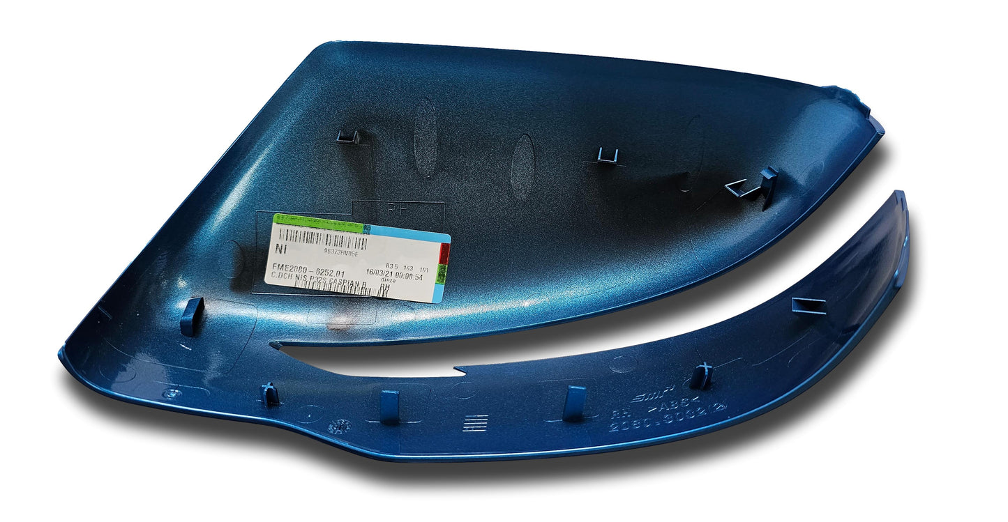 New Nissan Qashqai Door Mirror Cover Right Side Caspian Blue 96373Hv05E 2016-20