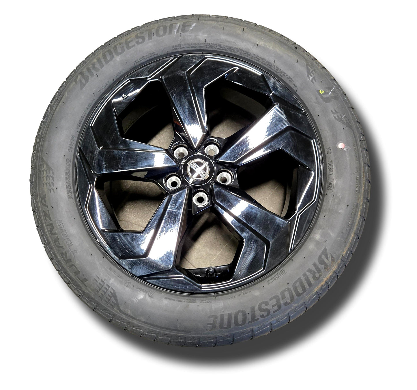Genuine Nissan Qashqai 18’’ Alloy Wheel And Tyre Gloss Black 2021-24 (Ideal Spare) (#02092024)