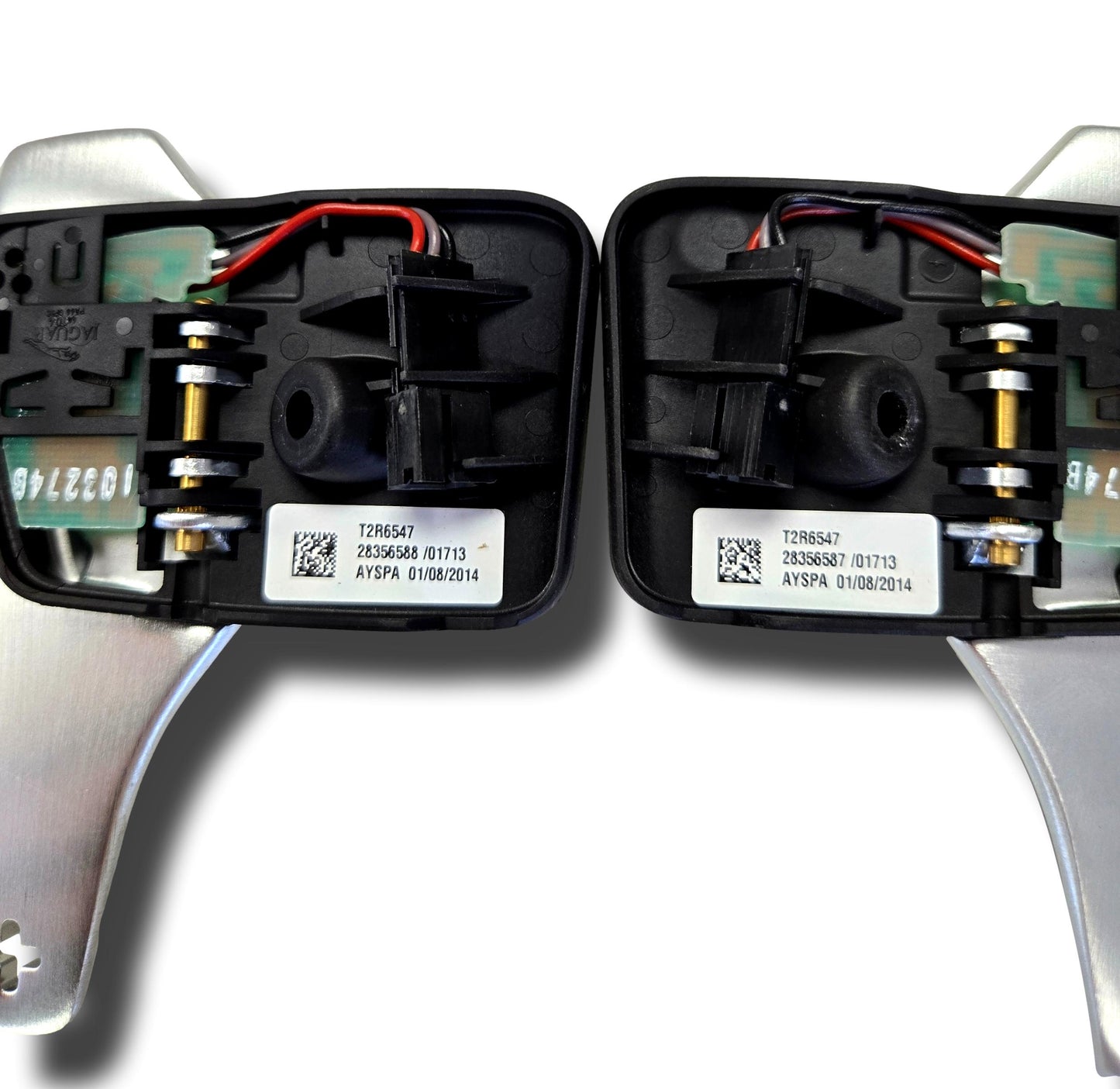 Genuine New Jaguar Gear Change Paddles Aluminium Silver T2R6547Mmu (#0511Done) Steering Wheel