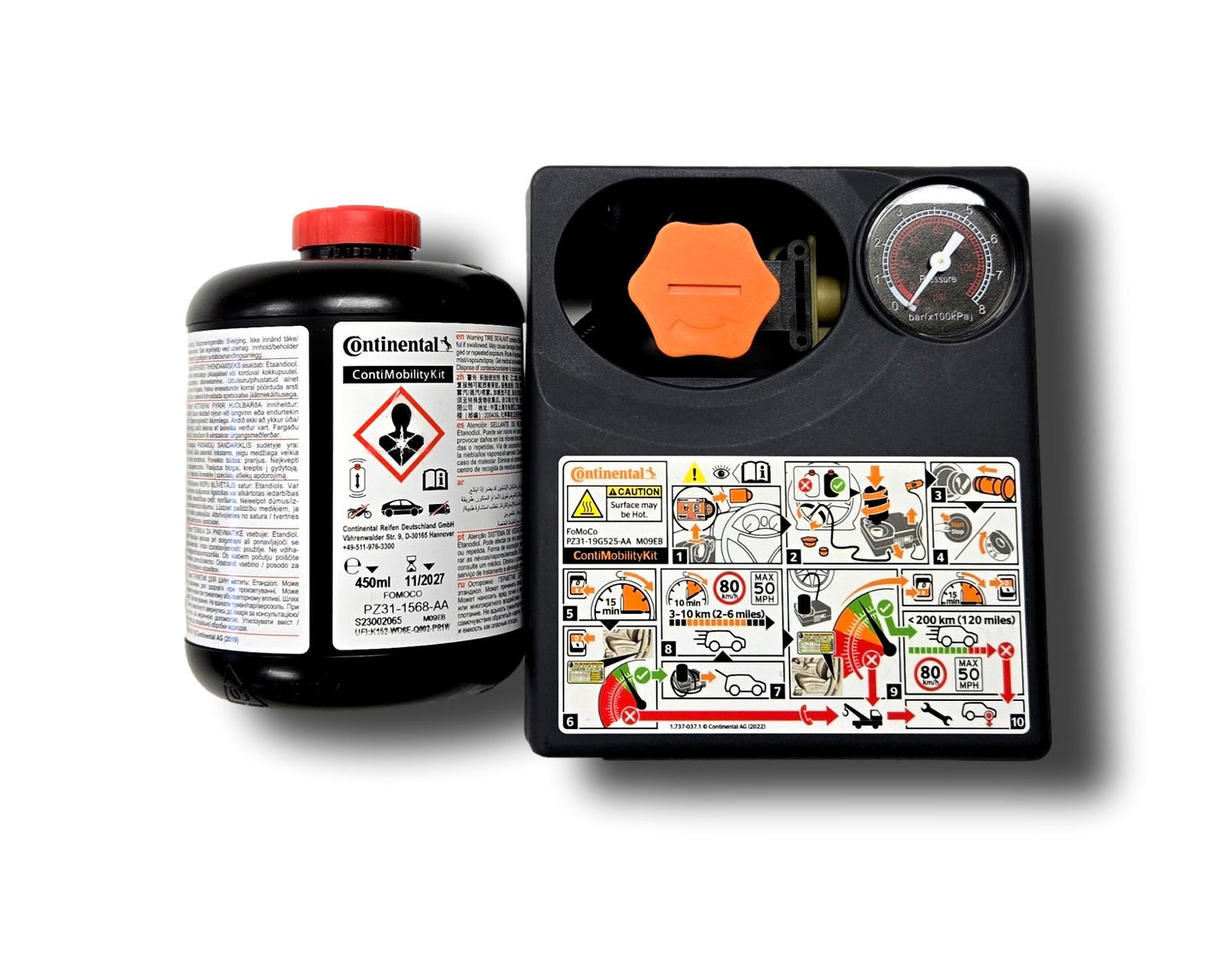 New Continental Contimobility Kit Tyre Sealant And Pump (#0511Done)