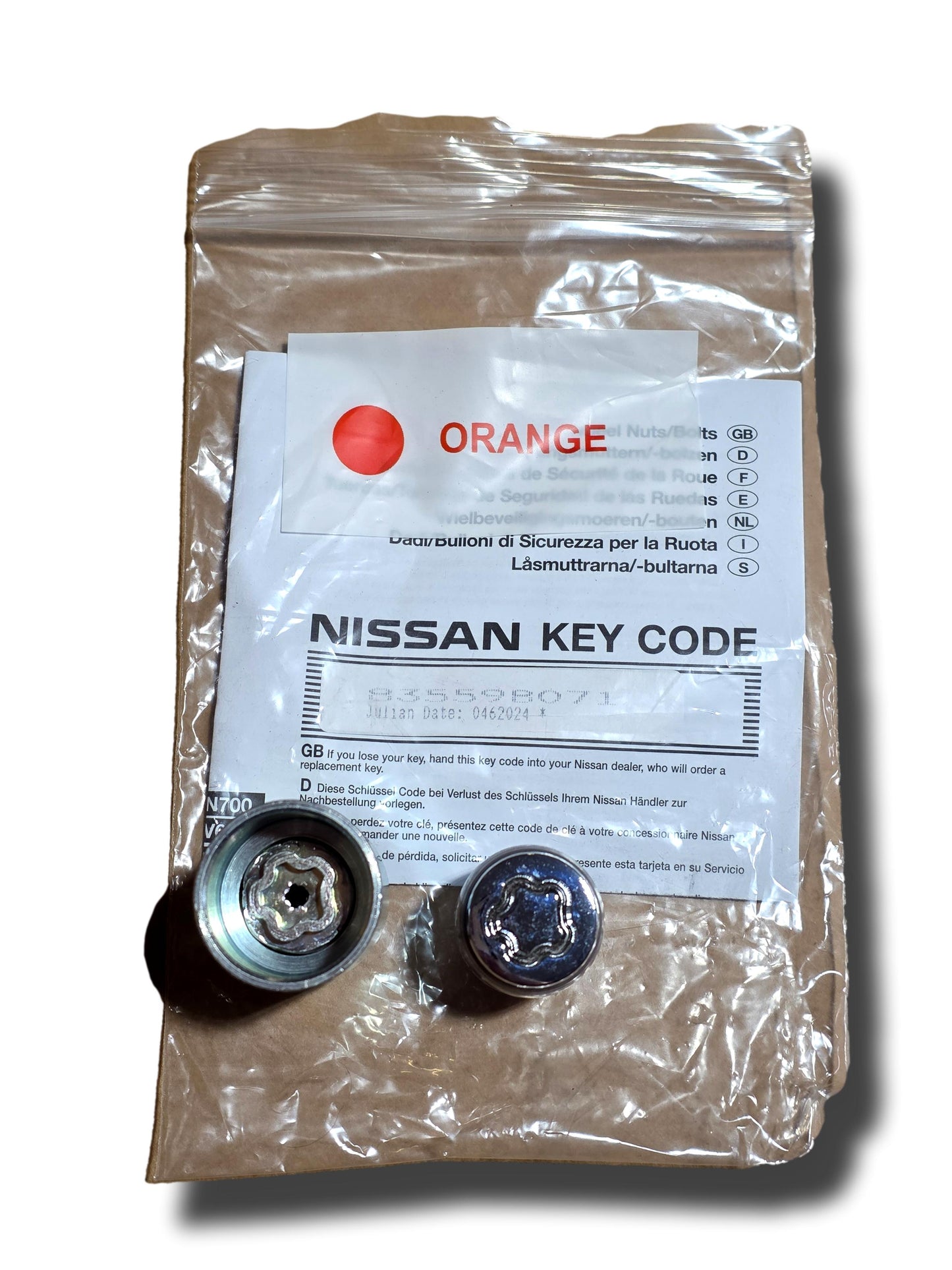 Nissan Qashqai Locking Wheel Key 402226PA1A 2021/5-2024/4 (#28022025)