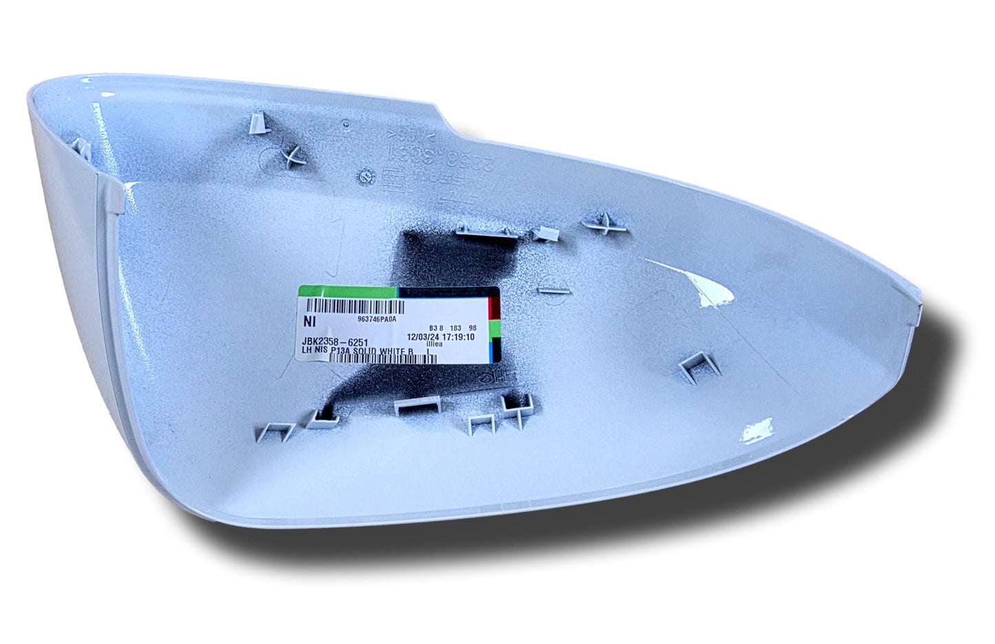 New Nissan Juke Door Mirror Cover Left Hand White 963746PA0A 2024>