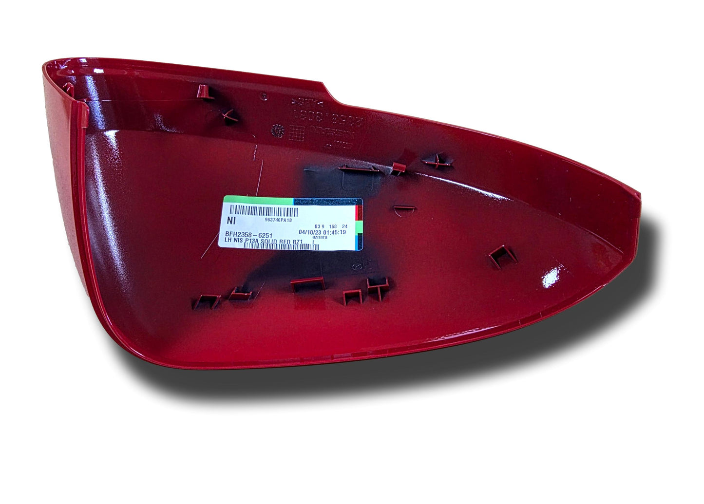 New Nissan Qashqai Door Mirror Cover Left Hand Red 963746PA1B 2022>