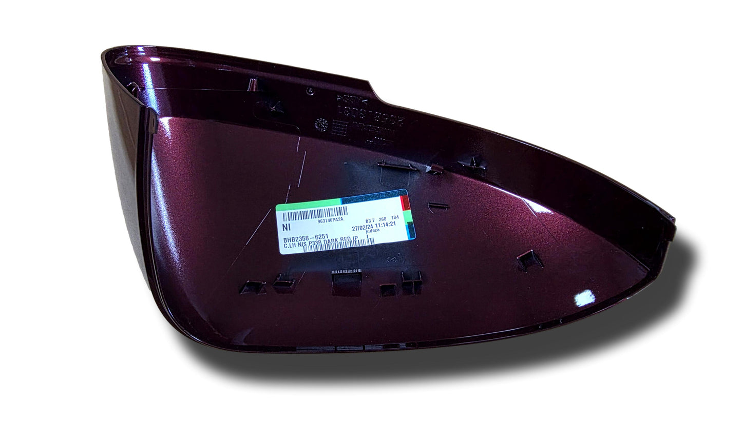 New Nissan Juke Door Mirror Cover Left Hand Dark Red 963746PA2A 2024>