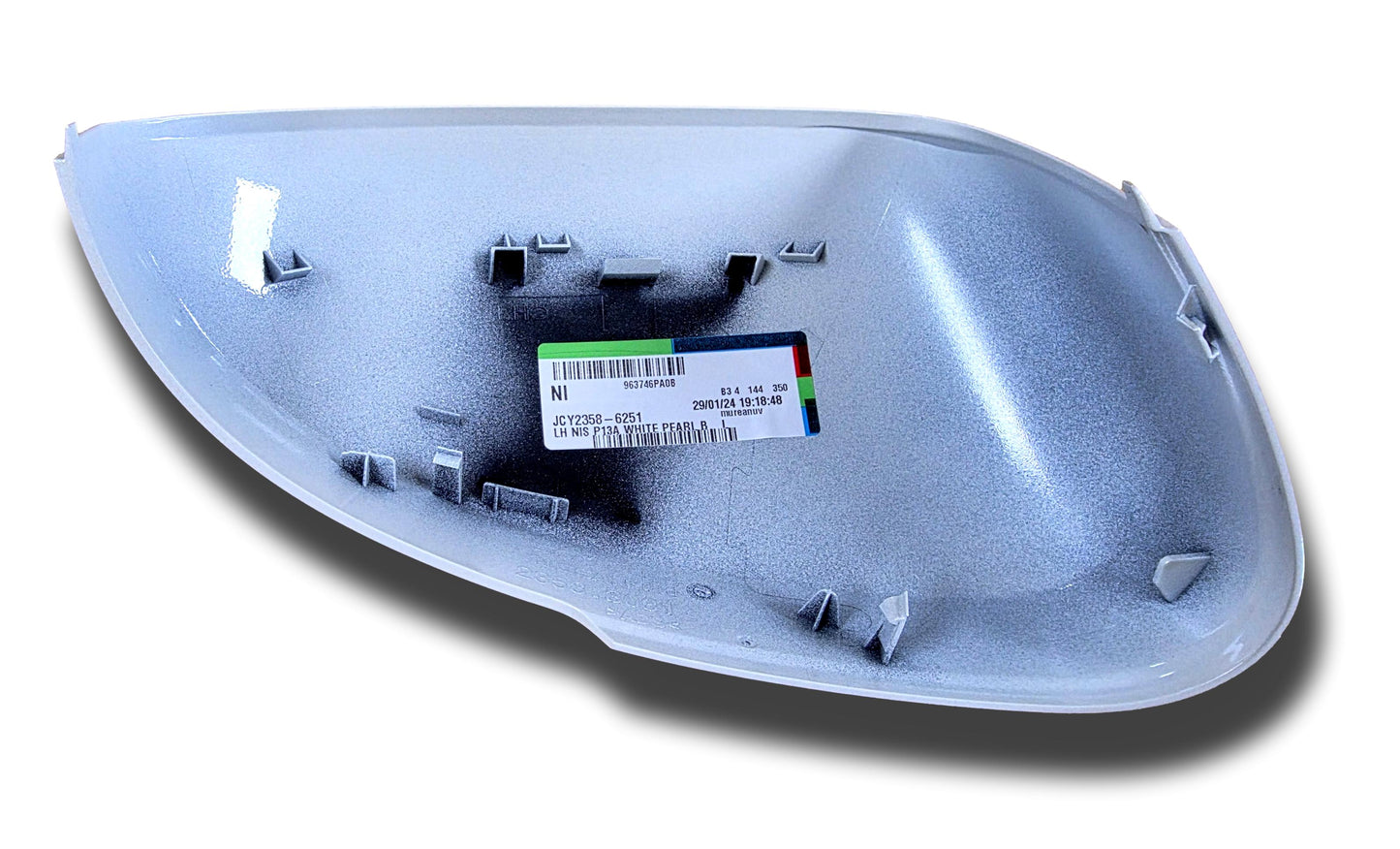 New Nissan Juke Door Mirror Cover Left Hand White Pearl 963746PA0B 2024>
