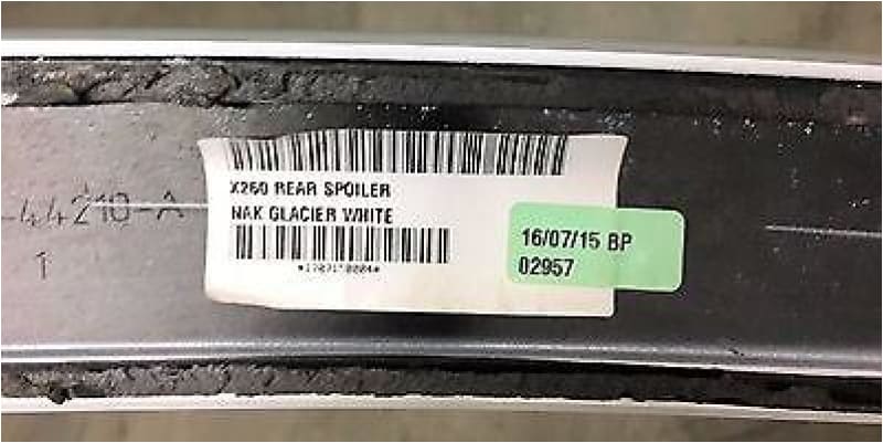 Jaguar XF Rear Spoiler 2016 on – Glacier White Norfolk Prestige Car Parts UK Ltd