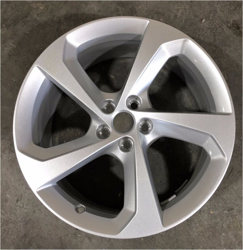 Jaguar F Pace 19" Fan 5 spoke Silver finish single alloy Wheel T4A3988 Jaguar Land Rover