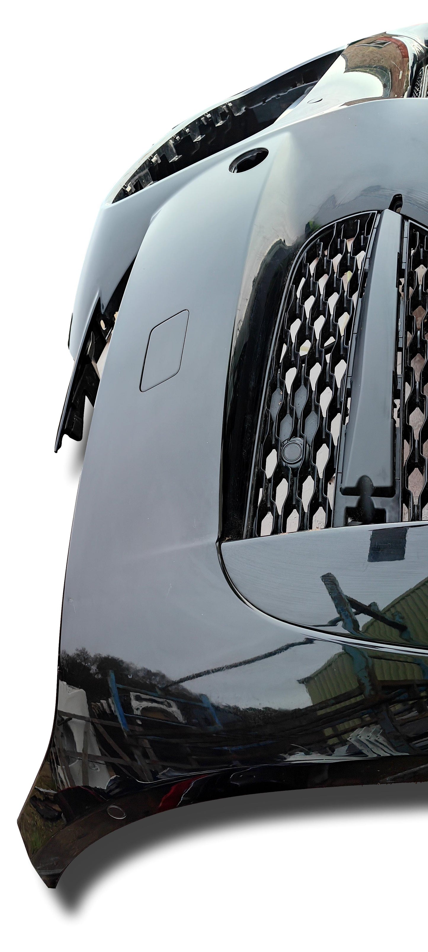 Jaguar XF R Sport Front Bumper Skin Black 6xPDCs X260 2016-20 (27022024)
