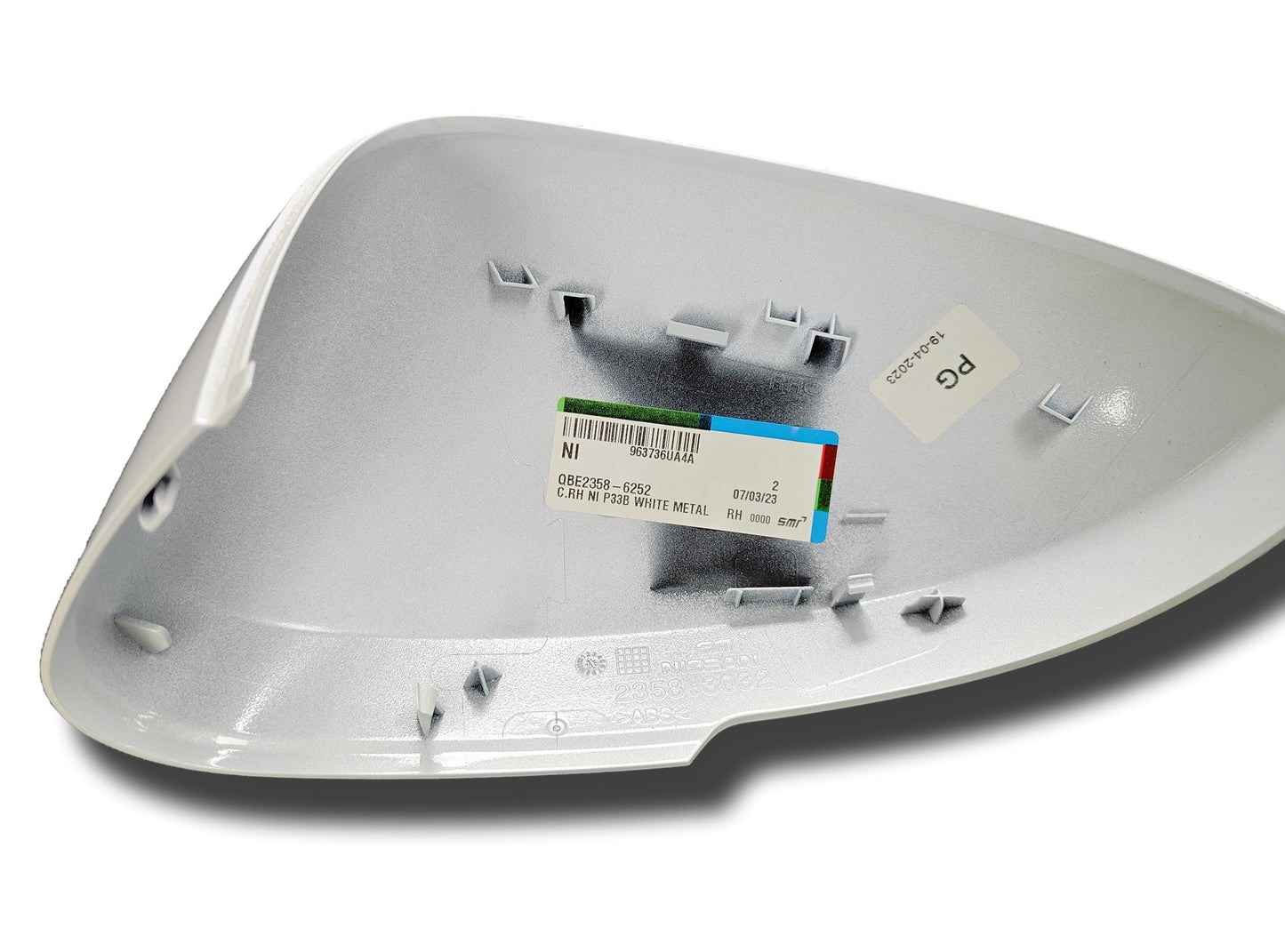 Nissan Qashqai Door Mirror Cover Storm White Right Side 963736Ua4A (#22032024)
