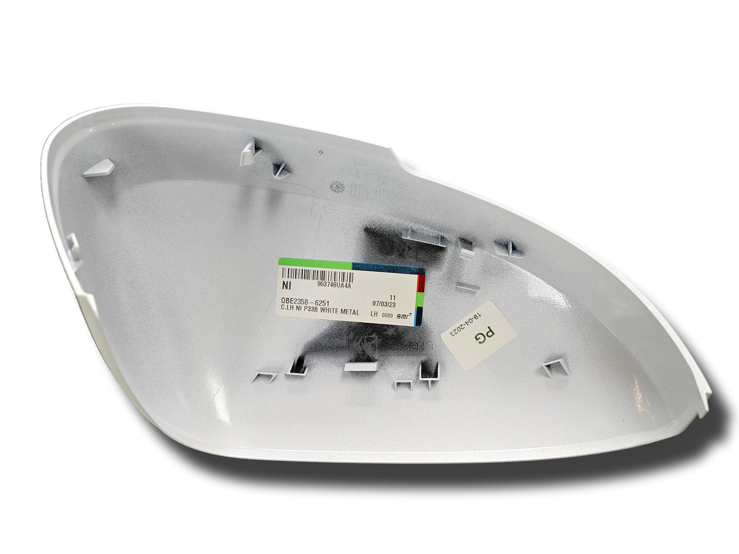 Nissan Qashqai Door Mirror Cover Storm White Left Side J12 2021> 963746Ua4A (#22032024)