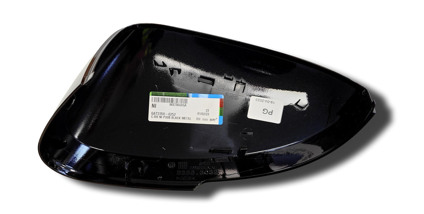 Nissan Qashqai Door Mirror Cover Pearl Black Right Side J12 2021> 963736Ua5A (#22032024)