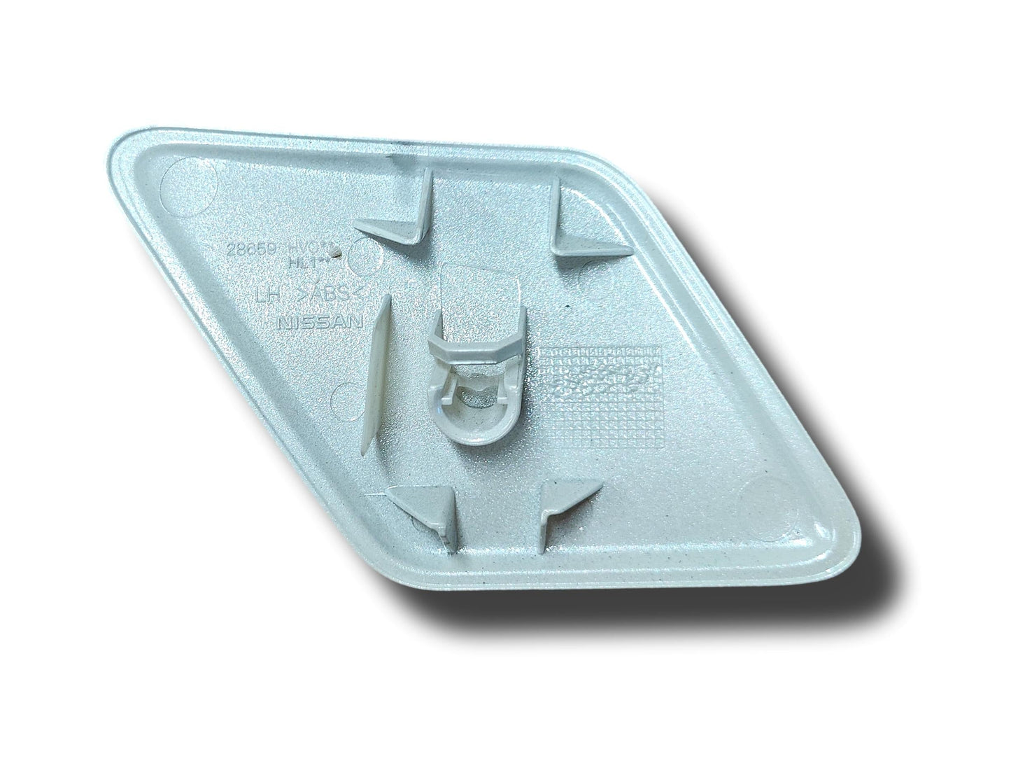 Nissan Qashqai Headlight Washer Jet Cover Left Hand Pearl White