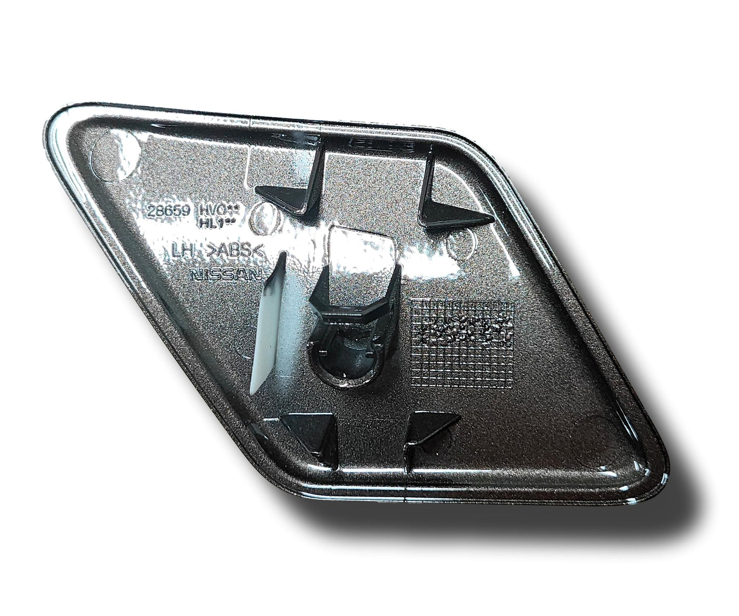 Nissan Qashqai Headlight Washer Jet Cover Left Hand Metallic Grey