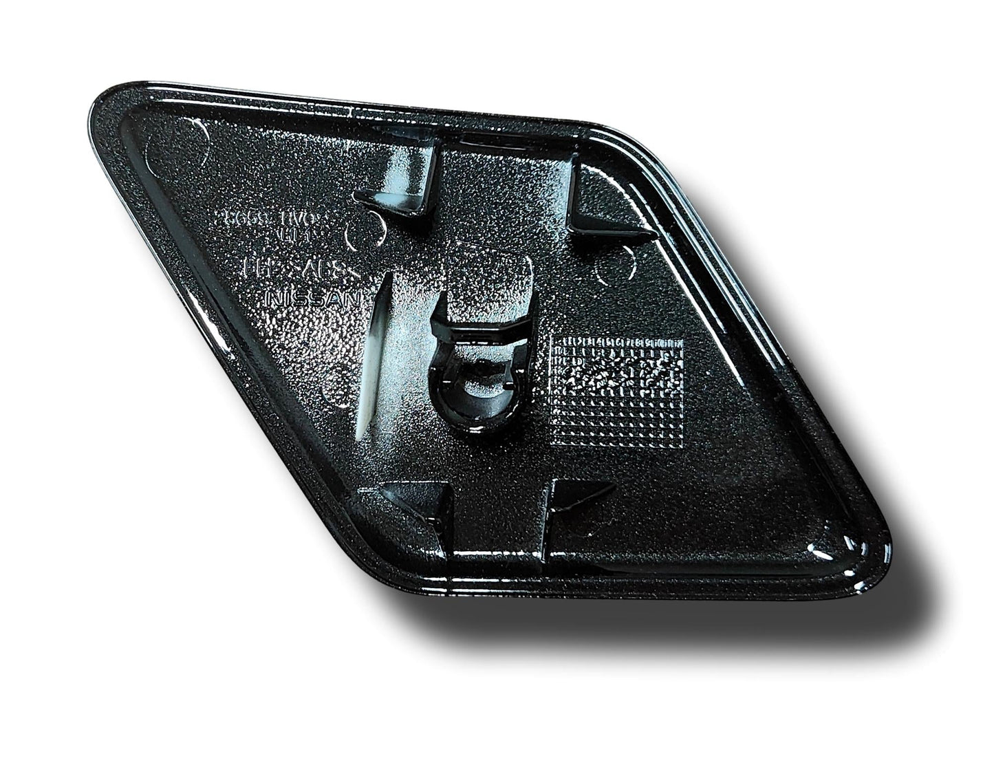 Nissan Qashqai Headlight Washer Jet Cover Left Hand Metallic Black