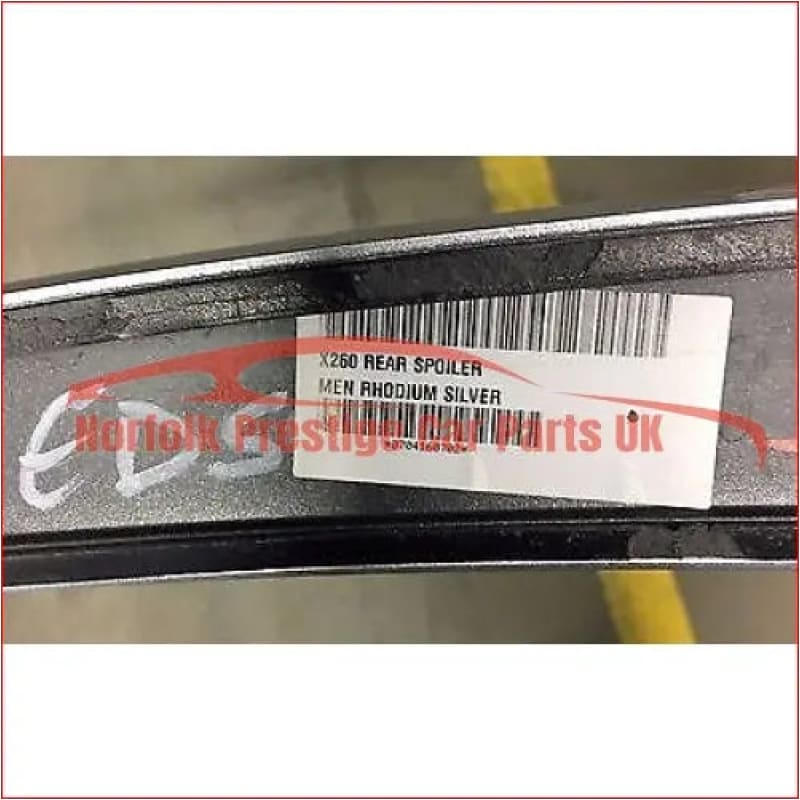 Jaguar XF Rear Spoiler 2016 on Rodium Silver Norfolk Prestige Car Parts UK Ltd