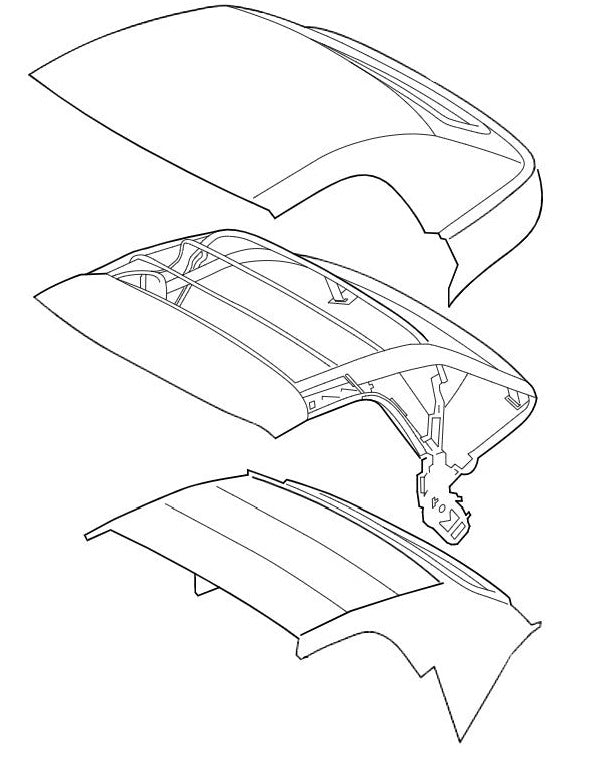 Genuine New Jaguar F Type Convertible Hood Cover Black T2R12370 T2R12669Yuf 174053