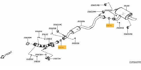 Genuine New Nissan Qashqai Exhaust Gasket 2069130P0 2014-21