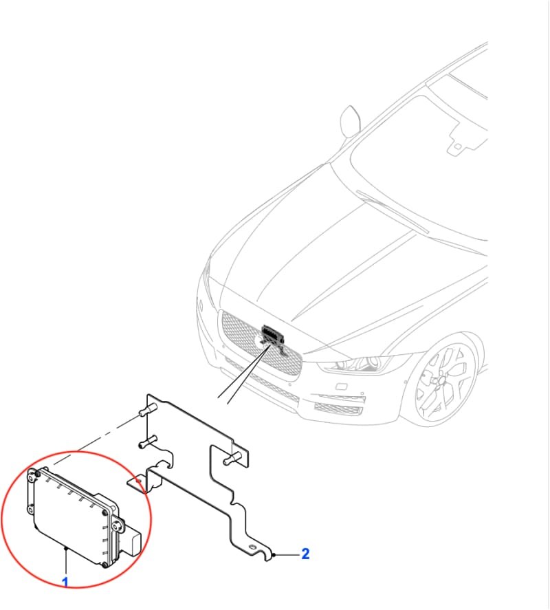 Genuine Jaguar XE Adaptive Speed control Module ACC T2H16189 GX739G768AD Jaguar