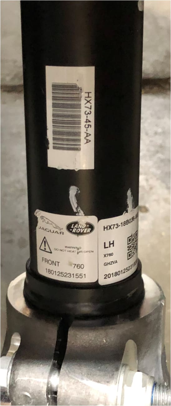 Genuine Jaguar XE Front Right Suspension Complete AWD HX7318045 Jaguar OEM