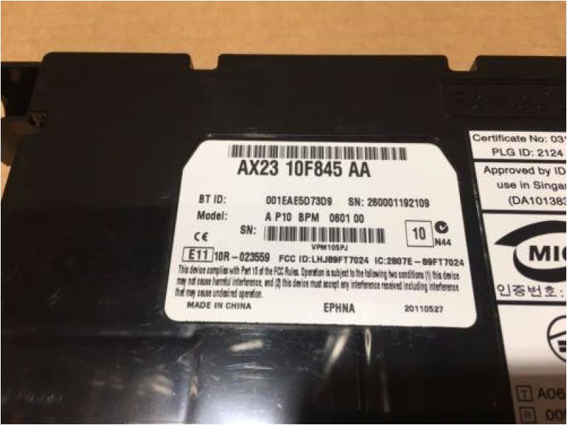 Freelander 2 Bluetooth Module 2006-2014 Lr027985 Ax2310F845Aa Bluetooth