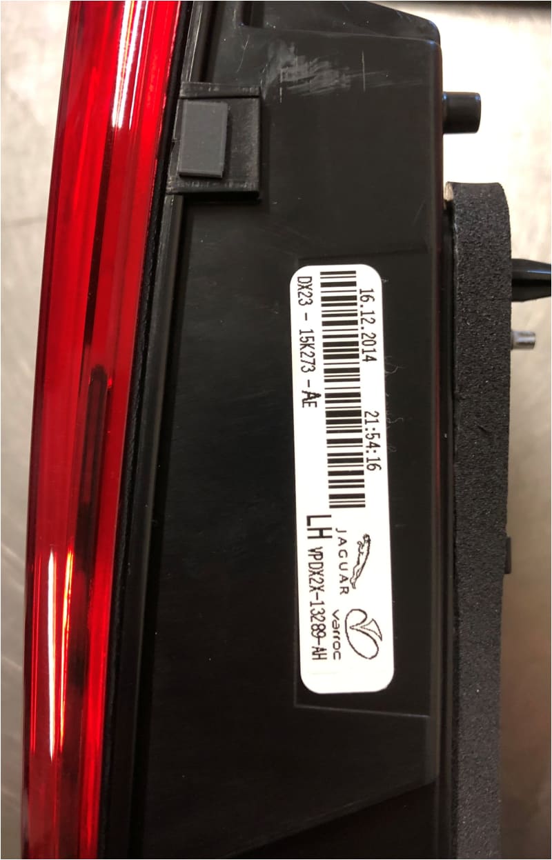 Genuine Jaguar XF Sportbrake boot light LH Pass C2Z30551 DX2315K273 Norfolk Prestige Car Parts UK Ltd