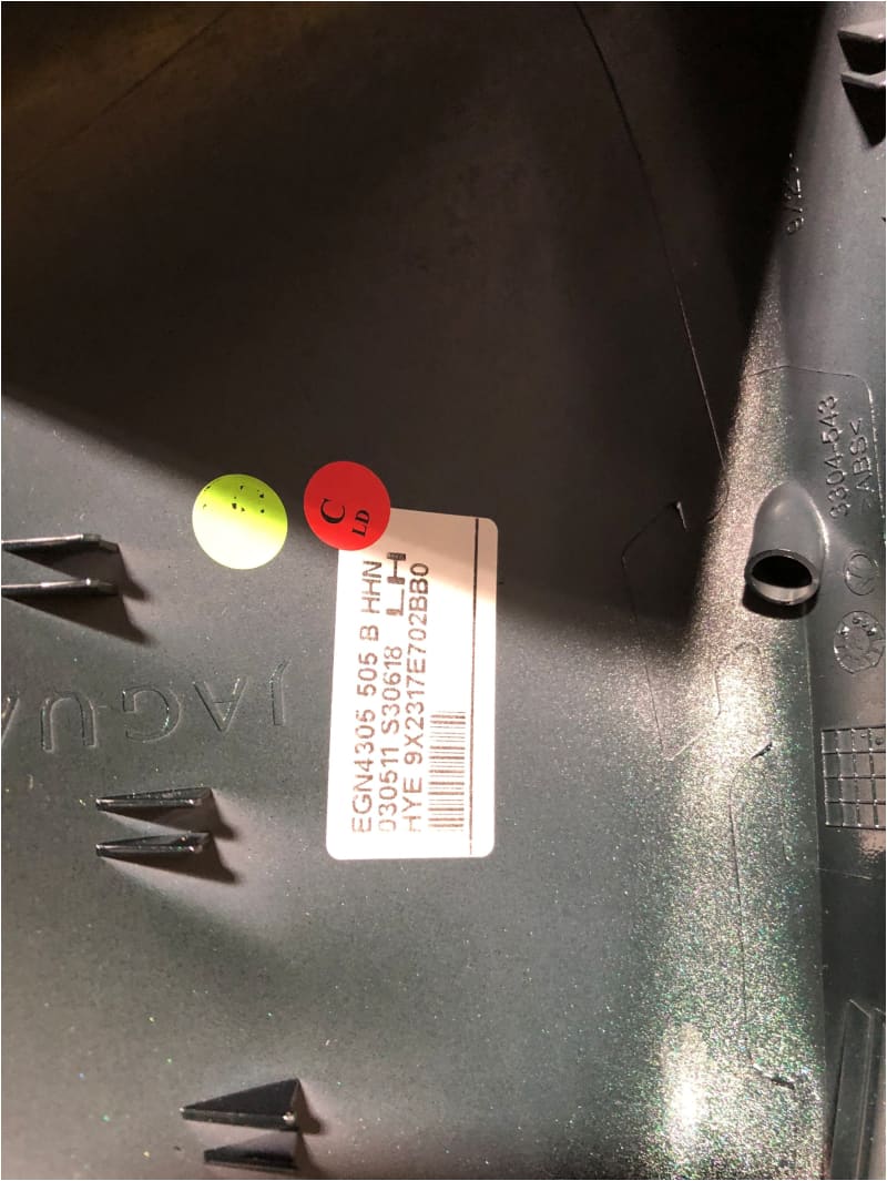 Jaguar XF Door Mirror Right Botanical Green HHN Elec Heated 2009-2015 Norfolk Prestige Car Parts UK Ltd