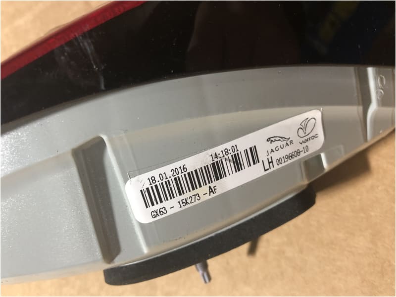 Jaguar XF Rear Tailgate Light X260 Left Side T2H18980 GX6315K273AF Norfolk Prestige Car Parts UK Ltd