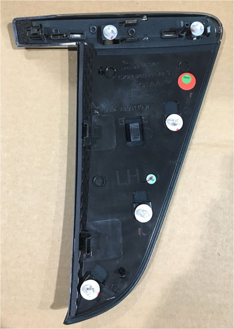 Jaguar XF side Vent Finisher left side metallic Green C2Z16272 CX23-280B11 Norfolk Prestige Car Parts UK Ltd