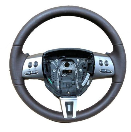 Genuine Jaguar XF Leather Steering Wheel Brown Paddle shift Cruise Voice Jaguar