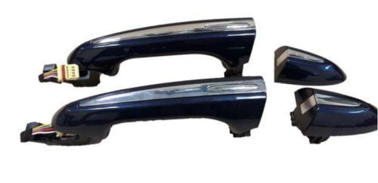Genuine Jaguar XJ 2010 on Door Handle pair Blue AW9322400BC8LML C2D26987LML Jaguar