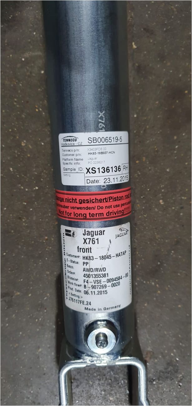 Genuine Jaguar F Pace Front Shock Absorber unit T4A11231 HK8318045H Jaguar Land Rover