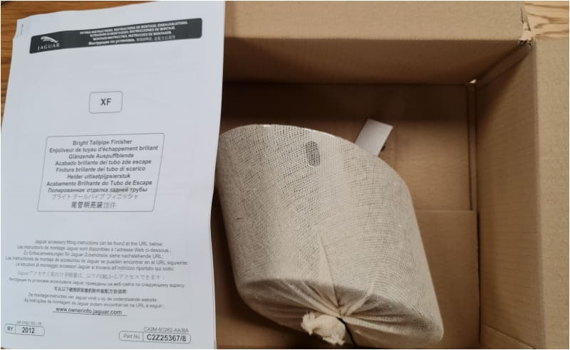 Jaguar XF Tailpipe Finisher Kit Pair 2.2 diesel 2009-15 C2Z25367 CX2M5C262AA Jaguar Land Rover