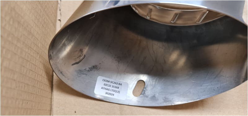 Jaguar XF Tailpipe Finisher Kit Pair 2.2 diesel 2009-15 C2Z25367 CX2M5C262AA Jaguar Land Rover
