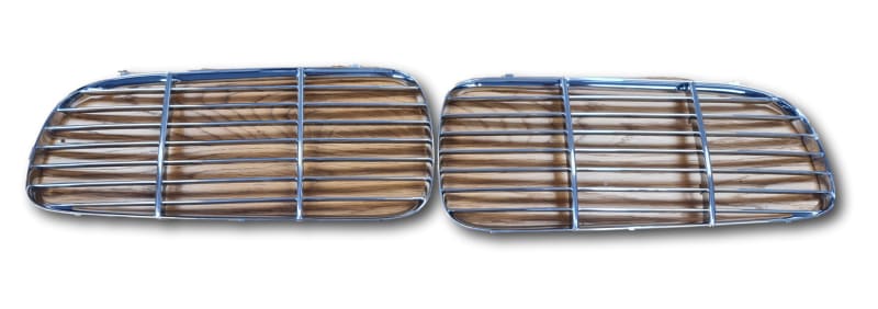 Genuine Jaguar XJ Radiator Grille Vane 2003-09 Pair C2C11798 C2C11800 Jaguar