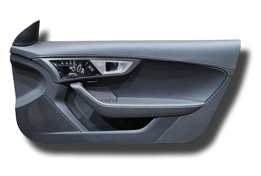 Jaguar F Type Door Card Right Side Left Hand Drive Jet / Ivory Stitch Door-Card